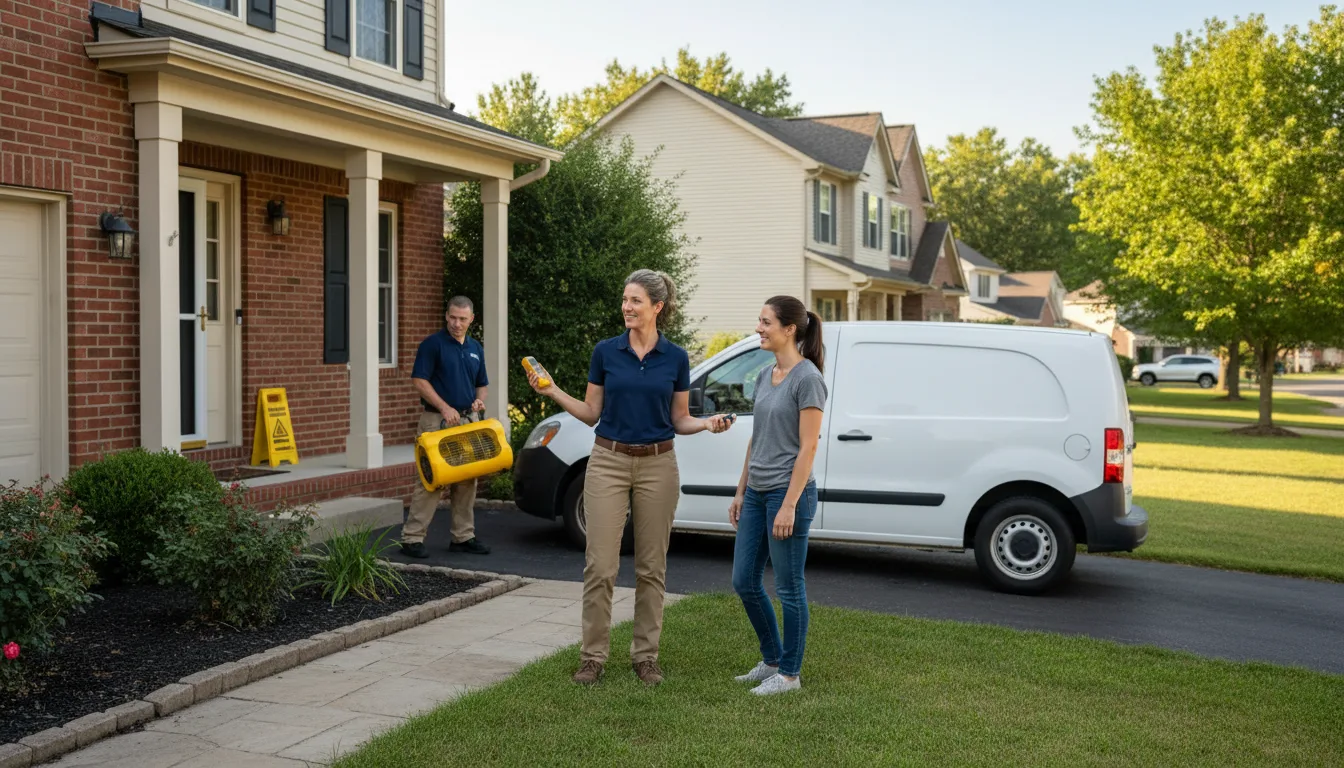 Residential water damage restoration in Walton, WV